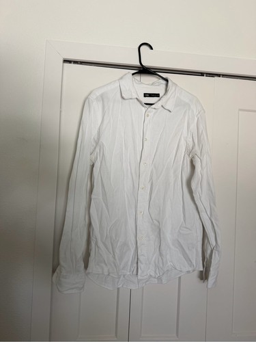 Zara white long sleeve button - zara, long-sleeve