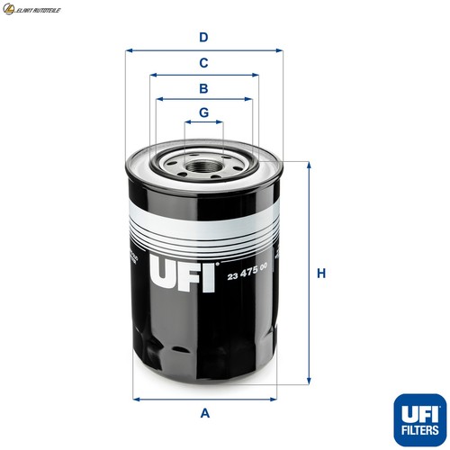 Filtro olio 475 per - olio, 23.475.00