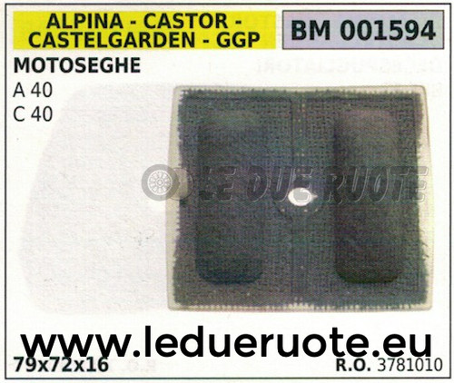 3781010 filtro aria motosega - filtro,