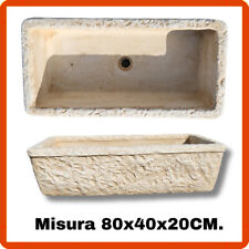 Lavandino lavello lavabo pilozzo da esterno interno giardino in pietra marmo H20