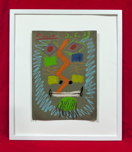 Pablo picasso pastel paper - picasso,