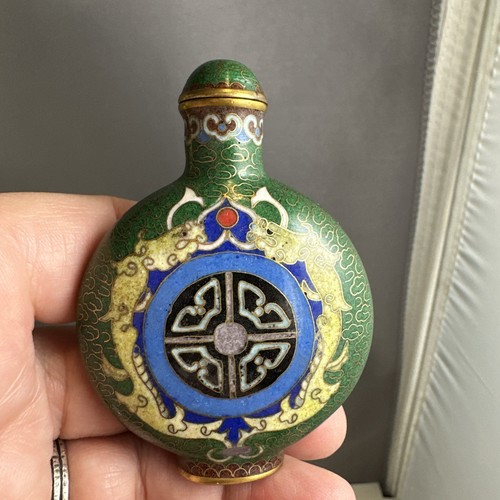 Vintage cloisonne snuff - vintage,