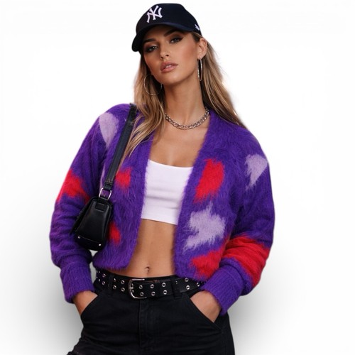 Zara cardigan donna viola - donna,
