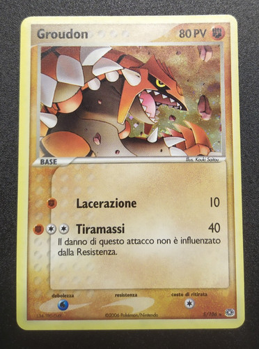 Groudon holo 106 - holo, 5/106