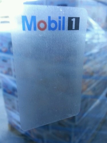 Mobil oil change stickers - oil, (