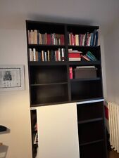 libreria doppio vano nera