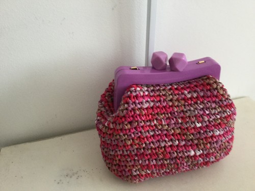 Clutch uncinetto handmade - clutch,