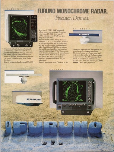 Furuno 1988 rivista vintage - furuno,