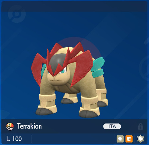 Terrakion shiny o - terrakion,
