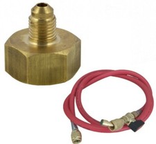 RIDUZIONE BOMBOLA ATTACCO MASCHIO 1/4" x R134A R404A R407C R422D + FRUSTA 1/4"