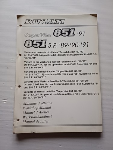 Ducati 851 1989 91 - 851, s.p.