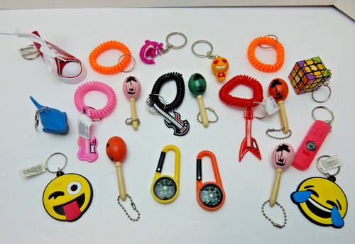 Assorted keychains emoji s - assorted, emoji's