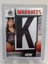 2025 AEW SP Gioco Usato Skye Blue Tendoni Patch "K" Lettera /50 #MQ-SB Upper Deck