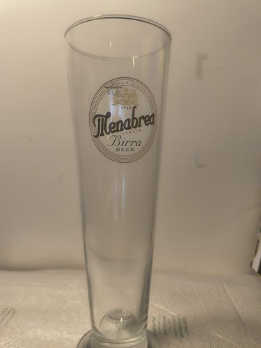Bicchiere birra menabrea - birra,