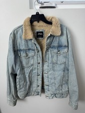 Zara giacca denim blu con