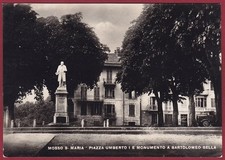 BIELLA MOSSO SANTA MARIA 23 MONUMENTO a B. SELLA Cartolina FOTOGRAFICA