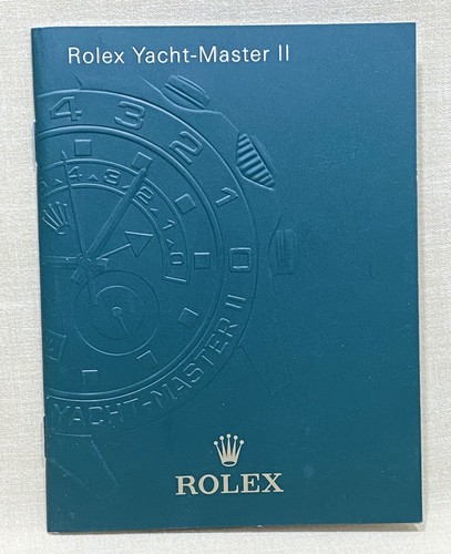 Rolex yacht master booklet - yacht-master, ii