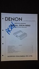 Denon dca-550 manuale di