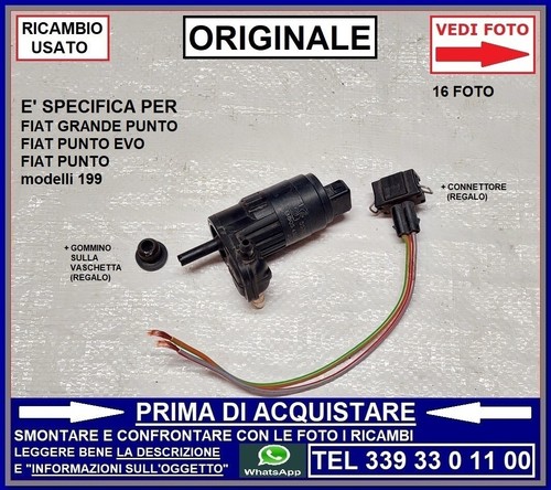 Pompa pompetta acqua tergi - pompetta,