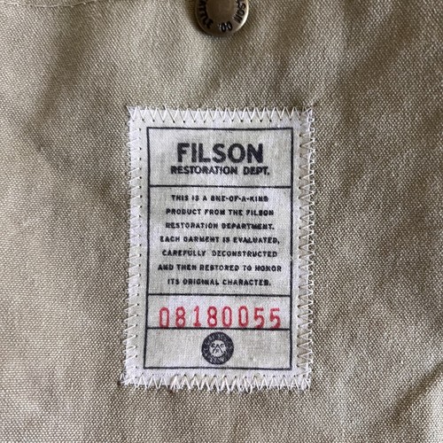 Gilet filson restoration - gilet,