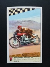 LAVAZZA eventi sportivi 1950 : Trading Card italiana Moto corse MASETTI