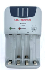 UNiROSS X-Press 1000 Caricatore AAB03002-1 Caricatore Rapido per Batterie AA AAA