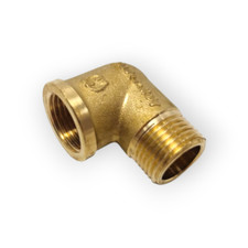 GOMITO OTTONE MF CURVA 90° Ø