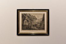 Giovan Battista Piranesi, Veduta Portico di Ottavia, 1749, incisione originale