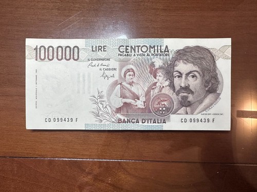 Banconota lire 100000 - banconota,