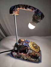 Lampada artigianale, Lampada da tavolo, Lampada Telefono, Lampada Decoupage
