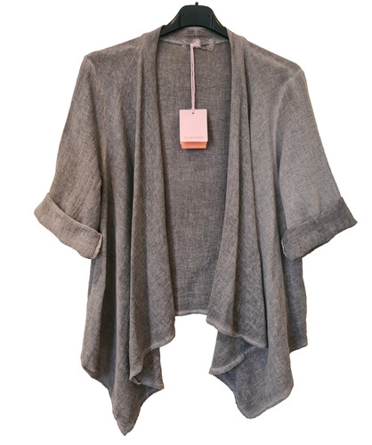 Cardigan cascata lino - cardigan,