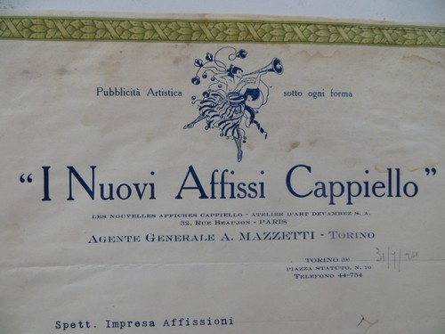 1924 torino cappiello - torino, agenzia