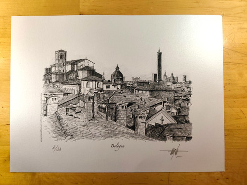 Bologna veduta stampa - bologna,