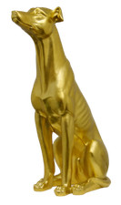 Statua cane oro dorato cm - cane,