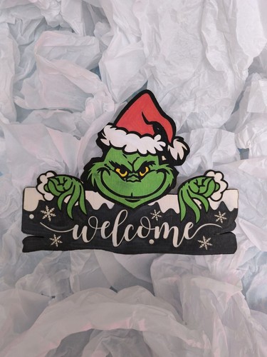 Cartello benvenuto grinch - di,