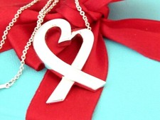 Collana Tiffany & Co Argento Extra Large XL Grande Cuore Amorevole Picasso 25"