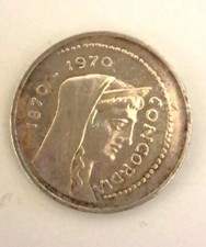 Moneta argento 1000 - lire, roma