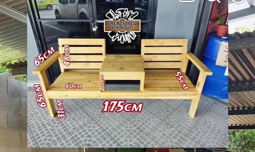 Panca posti esterno con - panca,