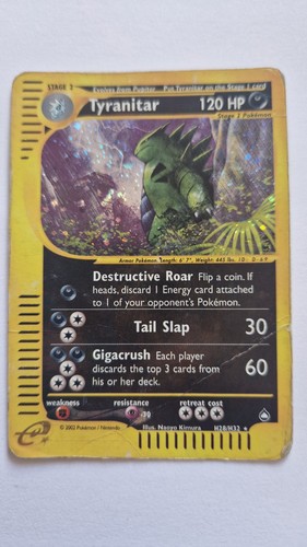 Tyranitar holo h28 aquapolis - holo,