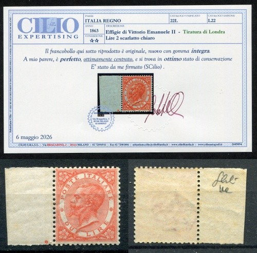 Regno italia 1863 - regno,