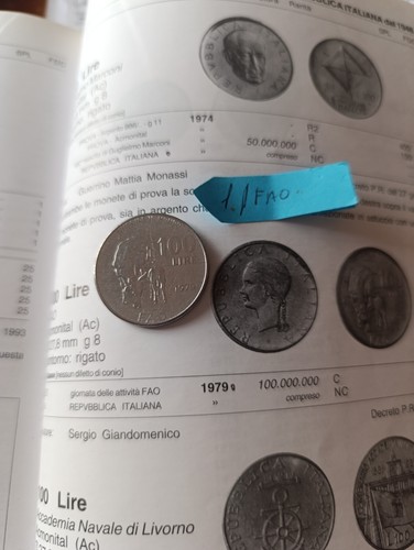 Moneta 100 lire del - lire, 1979