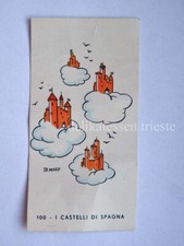 FIGURINA PERUGINA BUITONI nr 100 I CASTELLI DI SPAGNA BIOLETTO illustratore