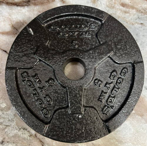 One 5lb gold - 5lb, gym