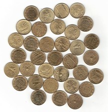 Lotto stock 34 monete 200 lire