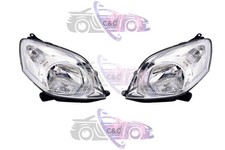 COPPIA FARI FANALE PROIETTORE DX+SX H4 C/MOTORE ELETT FIAT FIORINO - QUBO 07>