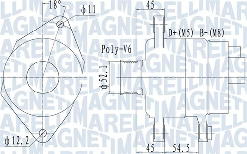 Alternatore magneti marelli - alternatore,