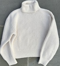 Maglione girocollo Zara bambino ragazza taglia 9/10 panna 9 10 bianco sporco avorio