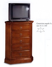 ANGOLIERA CON 5 CASSETTI IN