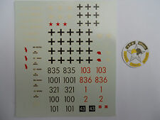 Stretton Modelli 1/50 Tavola Decalcomanie Carri Tedeschi 5 Deco Solido Verem
