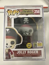 Funko Pop Pirates Of The Caribbean 258 Sdcc 1000 Le Jolly Roger Glow Gitd Disney